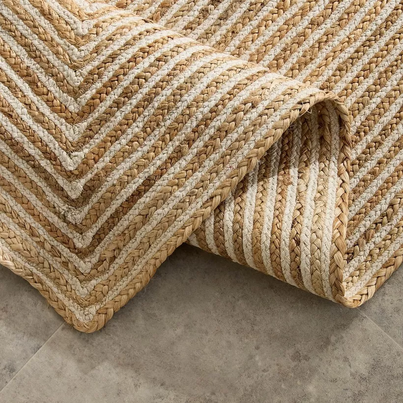 Eco Swrils Handmade Jute Rug - 80x150 cm - Image 5