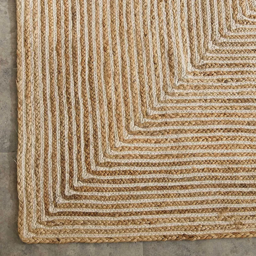 Eco Swrils Handmade Jute Rug - 120x170 cm - Image 4
