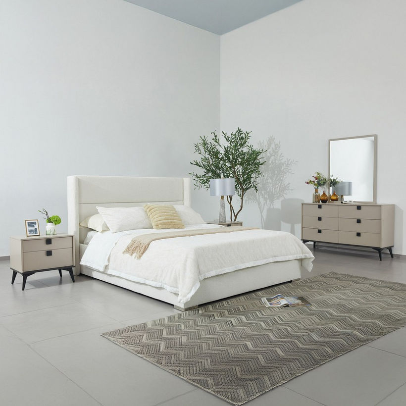 Orion Ray Wing Upholstered Queen Headboard - 160x200 cm - Image 8