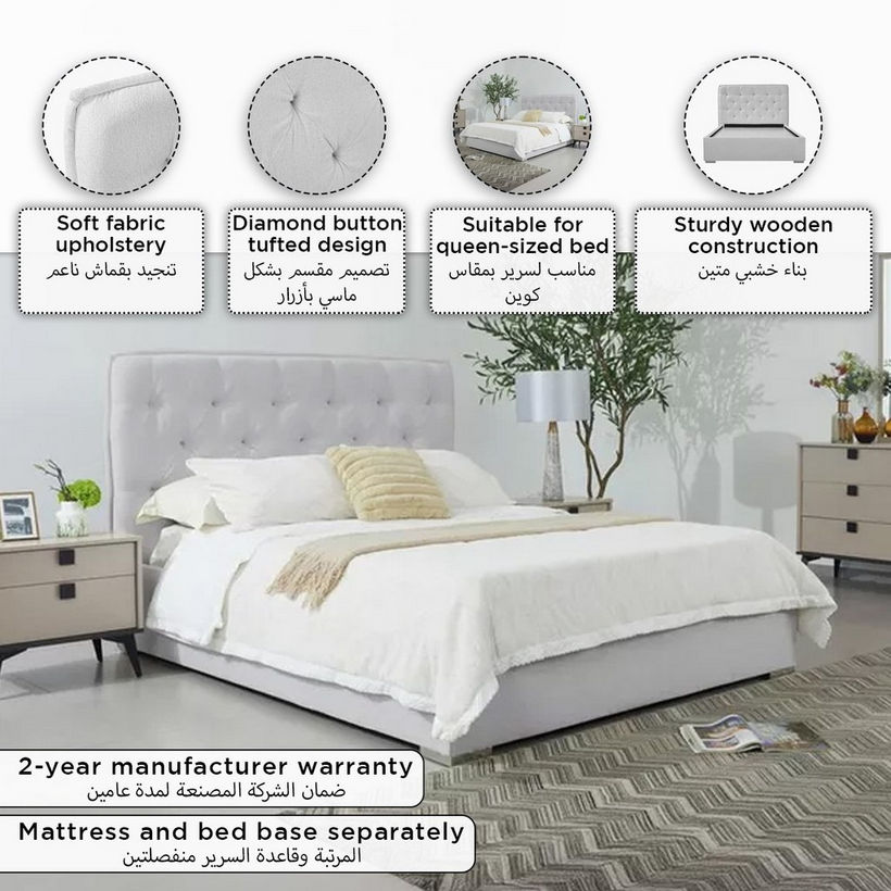 Orion Chester Upholstered Queen Headboard - 140x200 cm - Image 2