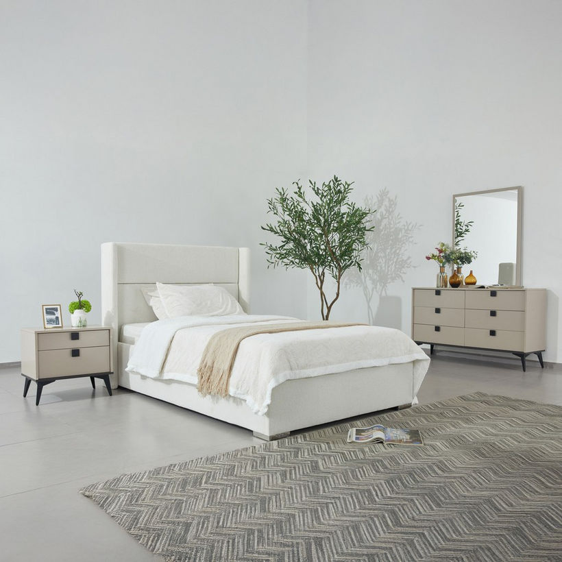 Orion Ray Wing Upholstered Twin Headboard - 120x200 cm - Image 8