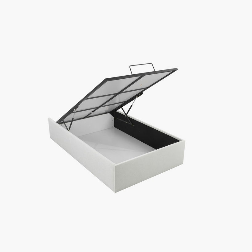 Orion Smart Upholestered Hydraulic Storage Twin Bed Base - 120x200 cm - Image 3