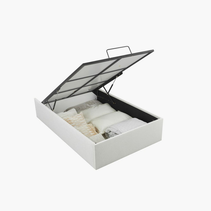 Orion Smart Upholestered Hydraulic Storage Twin Bed Base - 120x200 cm - Image 4