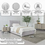Orion Modena Upholstered Single Headboard - 90x200 cm