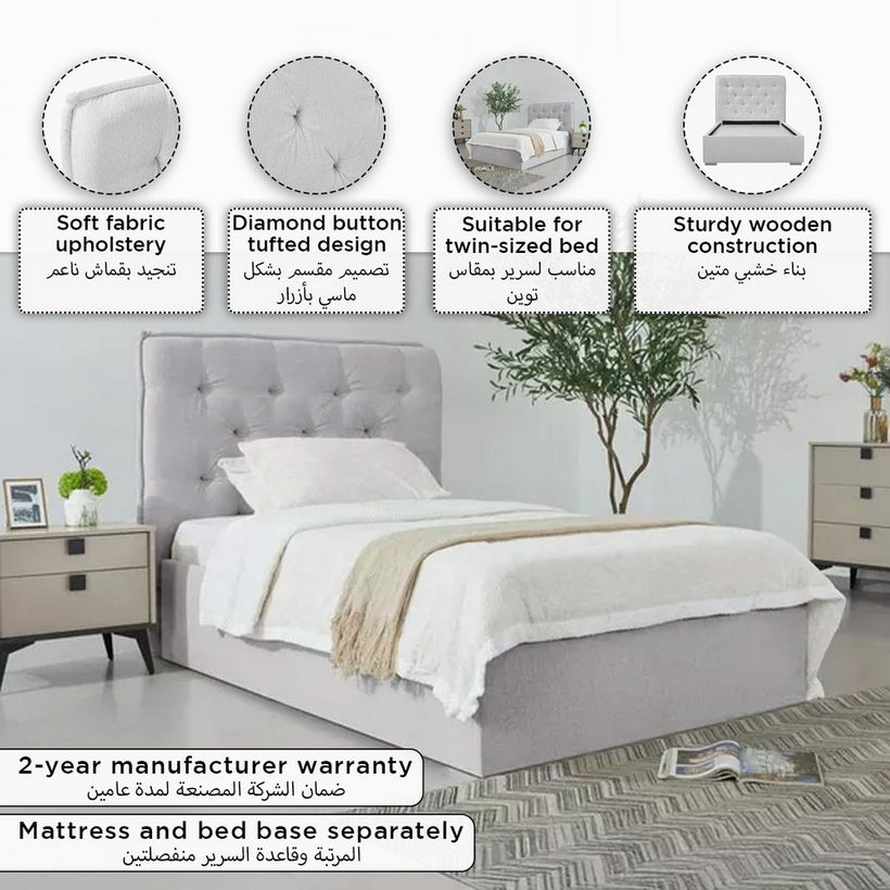 Orion Chester Upholstered Twin Headboard - 120x200 cm - Image 2