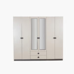 Orion Ray 6-Door Wardrobe with 2 Drawers and 2 Mirrors