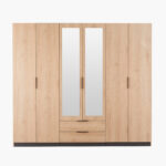 Orion Chester 6-Door Wardrobe with 2 Drawer and 2 Mirrors