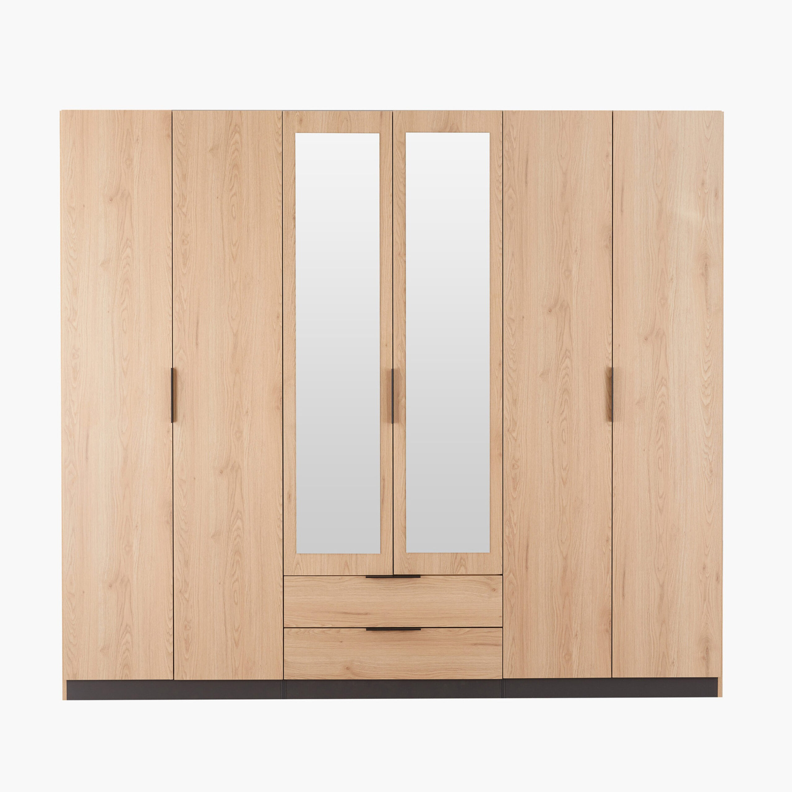 Orion Chester 6-Door Wardrobe with 2 Drawer and 2 Mirrors