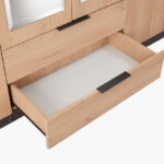 Orion Chester 6-Door Wardrobe with 2 Drawer and 2 Mirrors