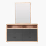Orion 6-Drawer Chester with Open Shelf Dresser