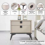 Orion Ray 2-Drawer Nightstand