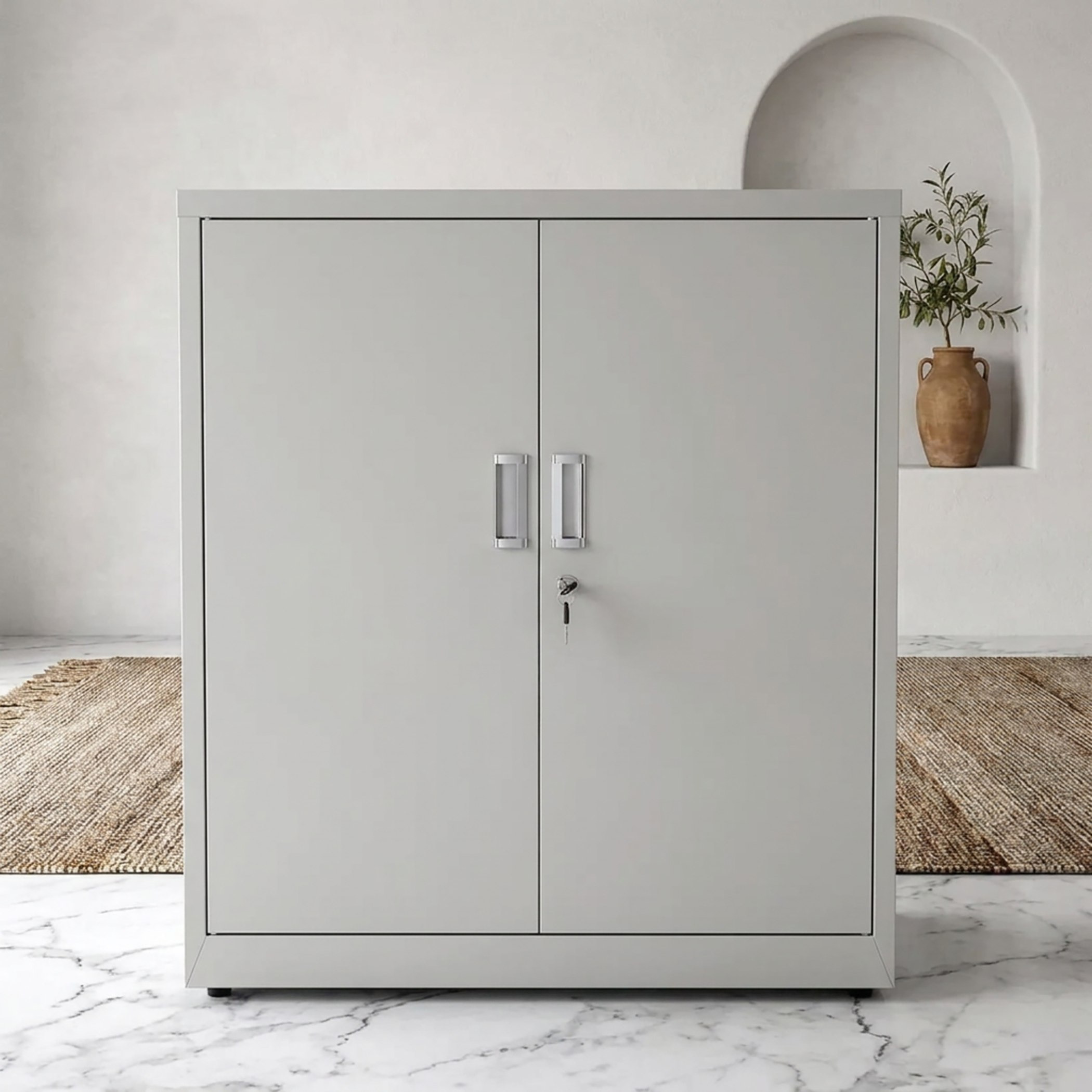 Movo Coda Metal 2-Door Multipurpose Storage Cabinet