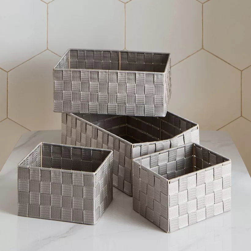 Strap 4-Piece Storage Basket Set - Image 3