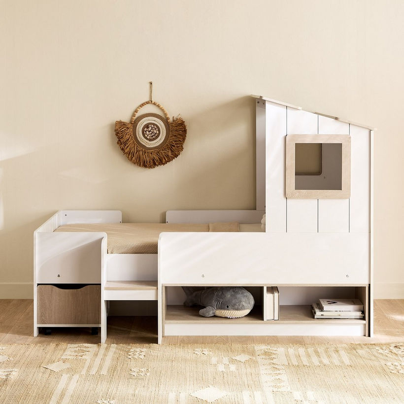 Ivory Halmstad House Single Bed with Storage - 90x190 cm - Image 3