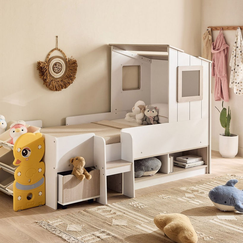 Ivory Halmstad House Single Bed with Storage - 90x190 cm - Image 11