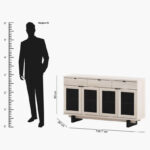 Liya 4-Door 3-Drawer Sideboard - 1.6 M