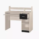 Movo Liya 1-Drawer Study Desk with Open Shelf and Keyboard Tray