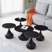 Orlando 5-Piece Sintered Stone Top Coffee Table Set - Image 8