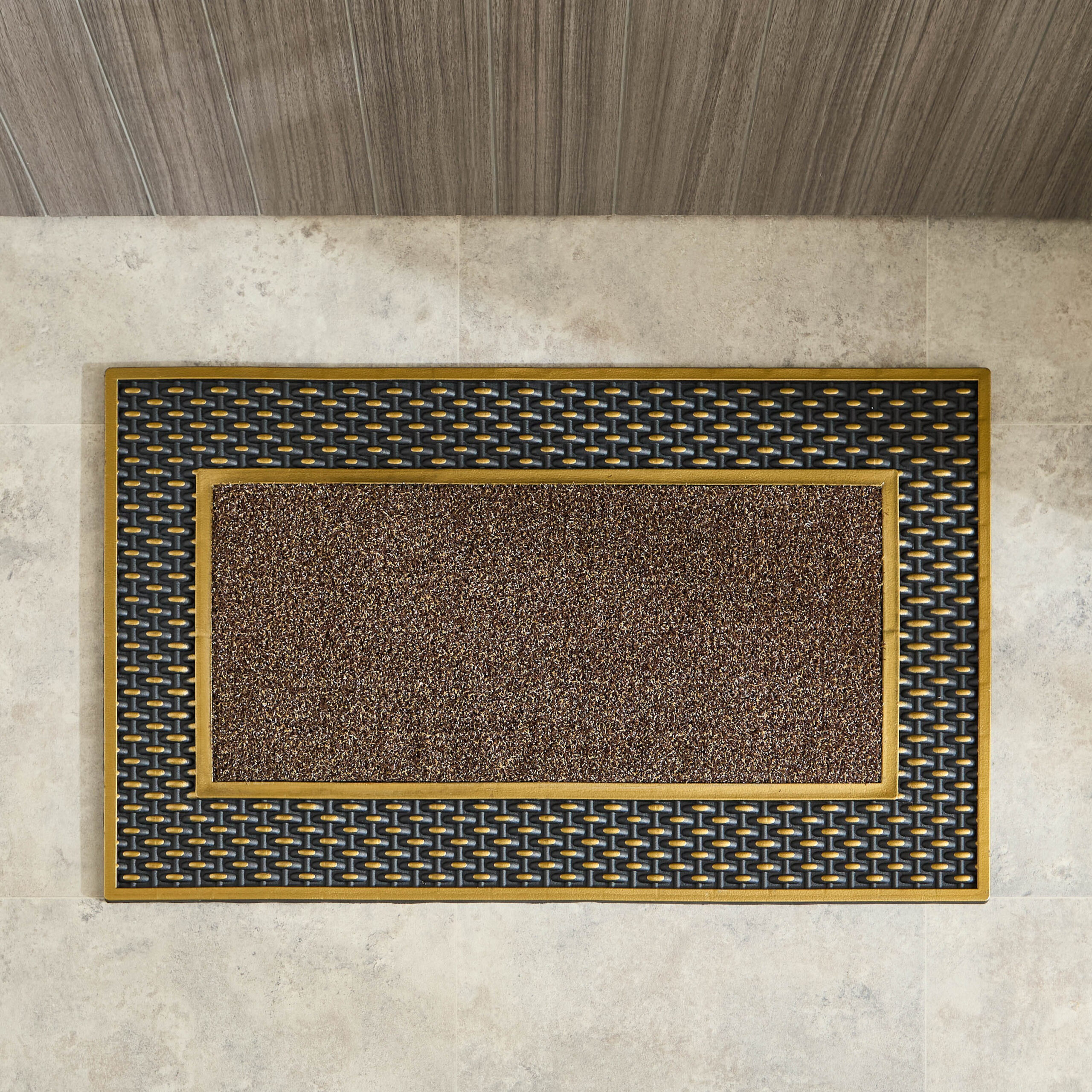 Renzo Frame Anti-Skid Polypropylene Doormat - 45x75 cm
