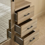 Movo Oasis Clover 3-Drawer 1-Door Tall Dressing Unit with Mirror