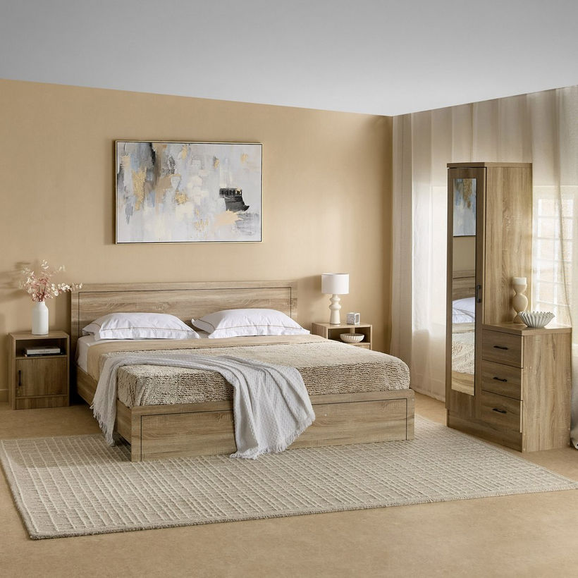 Movo Oasis Clover 3-Drawer 1-Door Tall Dressing Unit with Mirror - Image 9