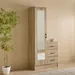 Movo Oasis Clover 3-Drawer 1-Door Tall Dressing Unit with Mirror - Image 12