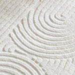 Zara Hena Jacquard Rabbit Fur Rug - 60x150 cm