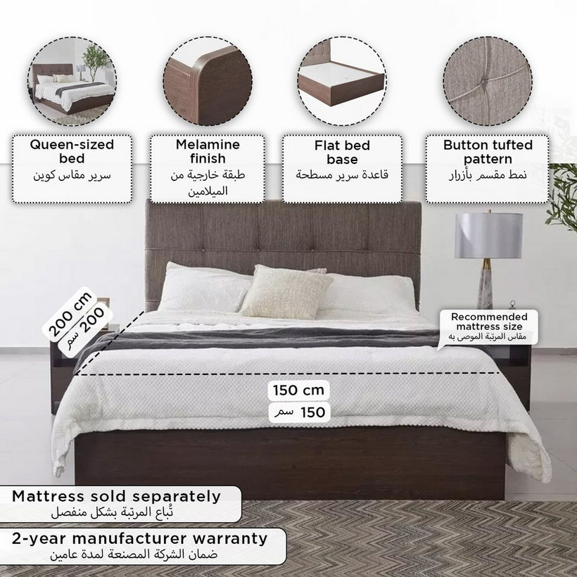 Movo Hotelya Queen Bed - 150x200 cm - Image 2