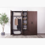 Movo Hotelya 5 Door Wardrobe with 2 Drawers Locks and Mirrors