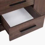 Movo Hotelya 5 Door Wardrobe with 2 Drawers Locks and Mirrors