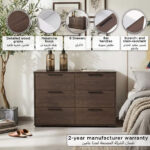 Movo Hotelya 6 Drawer Master Dresser