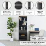 Siesta Tall Bookcase with Drawer