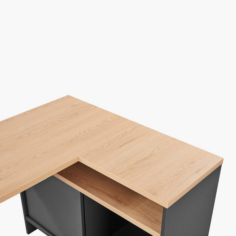 Siesta Corner Study Desk with Open Shelf and Door - Image 4