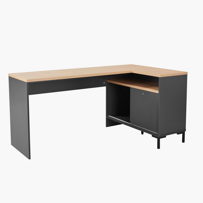 Siesta Corner Study Desk with Open Shelf and Door - Image 5