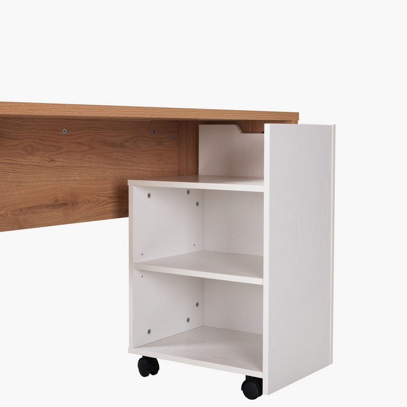 Milan Study Desk with Portable Open Shelf Storage Unit - Image 5