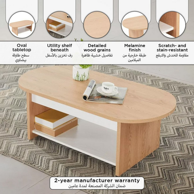 Modulix Bastian Oval Coffee Table - Image 2