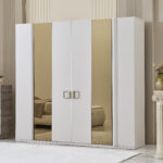 Startford 6-Door Wardrobe with 2 Reflective Mirrors