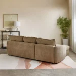 Olbia 3-Seater Fabric Left Corner Sofa Bed with Chaise Storage