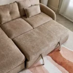 Olbia 3-Seater Fabric Left Corner Sofa Bed with Chaise Storage
