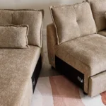 Olbia 3-Seater Fabric Left Corner Sofa Bed with Chaise Storage