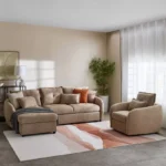 Olbia 3-Seater Fabric Left Corner Sofa Bed with Chaise Storage
