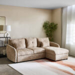 Olbia 3-Seater Fabric Right Corner Sofa Bed with Chaise
