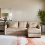 Olbia 3-Seater Fabric Right Corner Sofa Bed with Chaise
