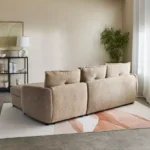 Olbia 3-Seater Fabric Right Corner Sofa Bed with Chaise