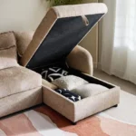 Olbia 3-Seater Fabric Right Corner Sofa Bed with Chaise