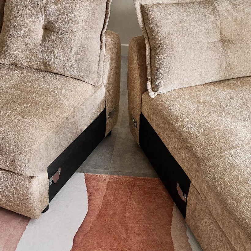 Olbia 3-Seater Fabric Right Corner Sofa Bed with Chaise - Image 12