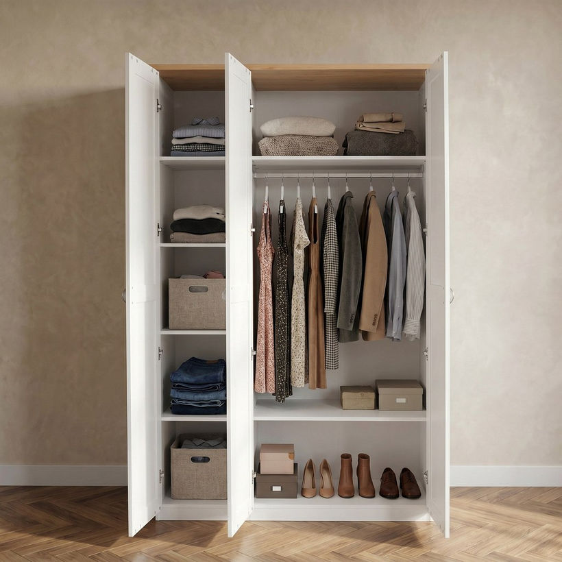 Hampton Nxt 3-Door Wardrobe - Image 4