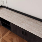 Marwell 1.5 Meter TV Unit with Sintered Stone Top for TV up to 65 inches