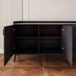 Marwell 1.5 Meter 2-Door Sideboard with Sintered Stone Top and 3-Drawers