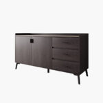 Marwell 1.5 Meter 2-Door Sideboard with Sintered Stone Top and 3-Drawers